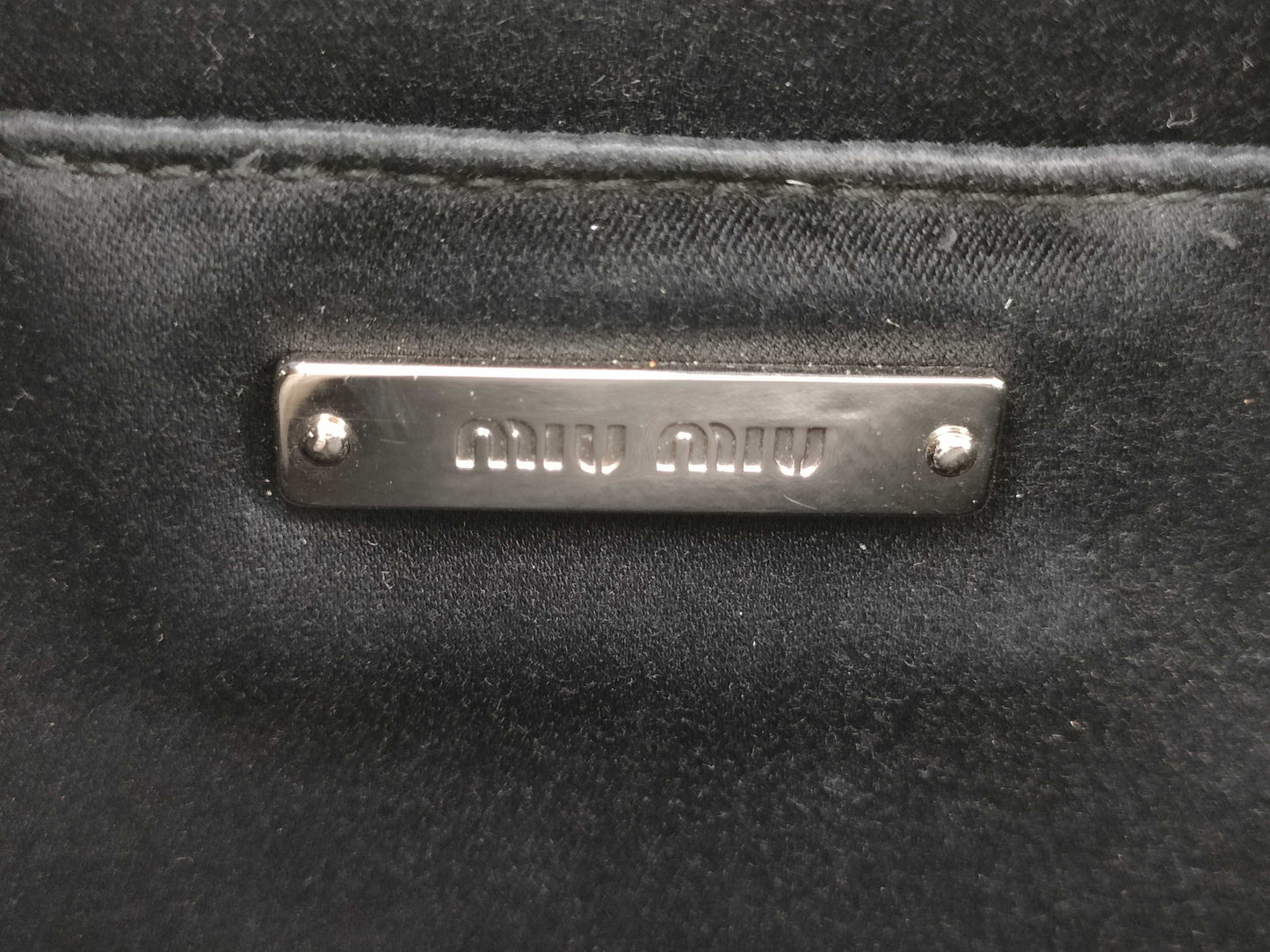 Miu Miu Beaded Leather Shoulder Bag in White
