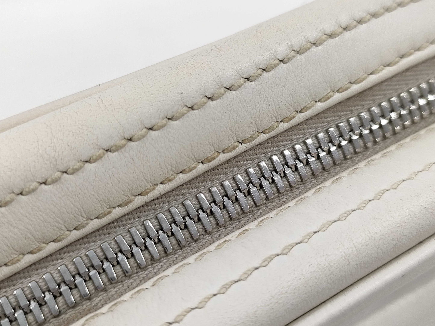 Miu Miu Beaded Leather Shoulder Bag in White