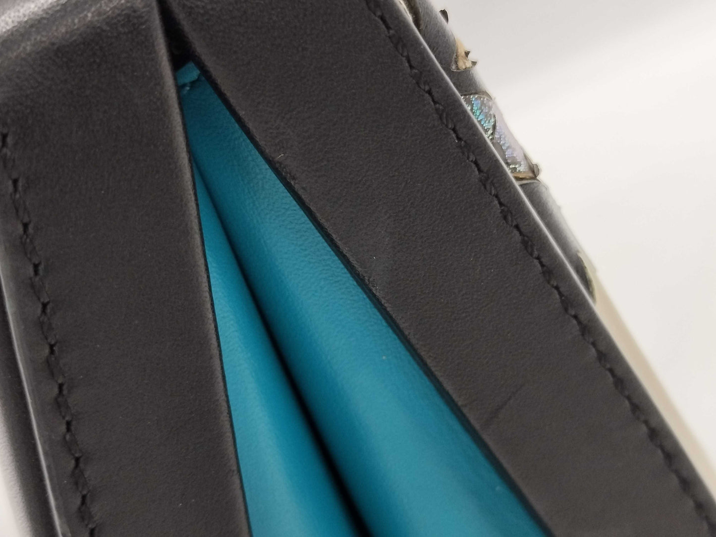 LOEWE Leather Postal Small Blue/Black Shoulder Bag