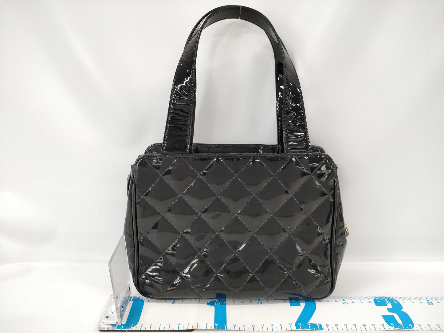 CHANEL Matelasse Handbag Patent Leather Handbag