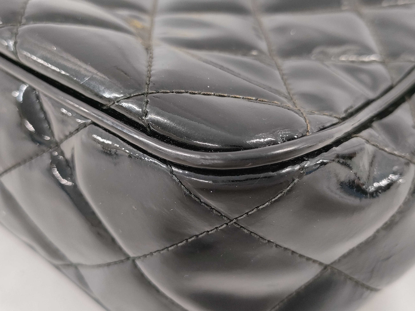 CHANEL Matelasse Handbag Patent Leather Handbag