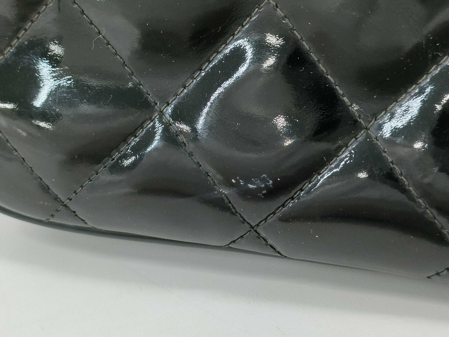 CHANEL Matelasse Handbag Patent Leather Handbag