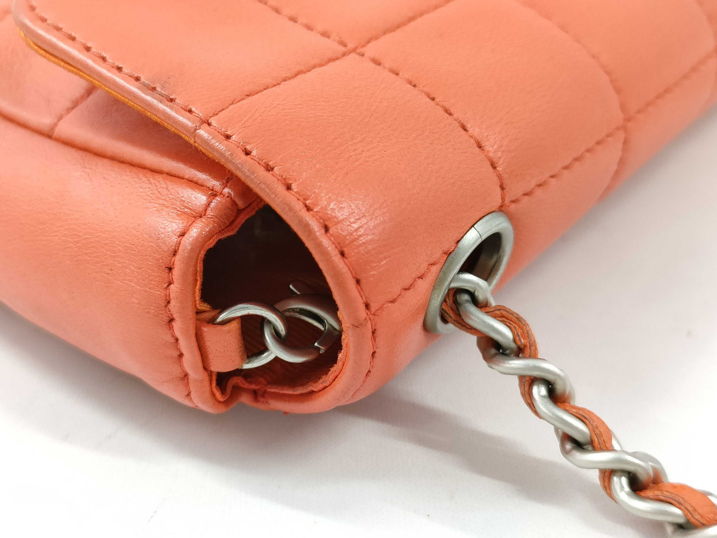 CHANEL Chocolate Bar Chain Shoulder Bag Lambskin Shoulder Bag