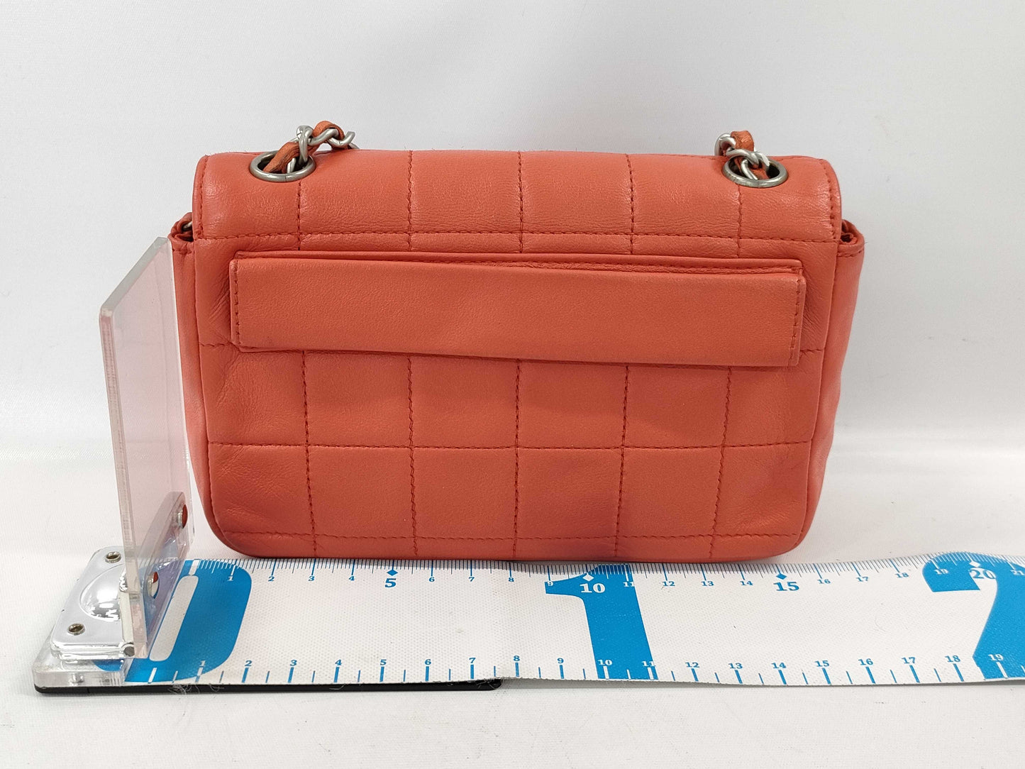 CHANEL Chocolate Bar Chain Shoulder Bag Lambskin Shoulder Bag