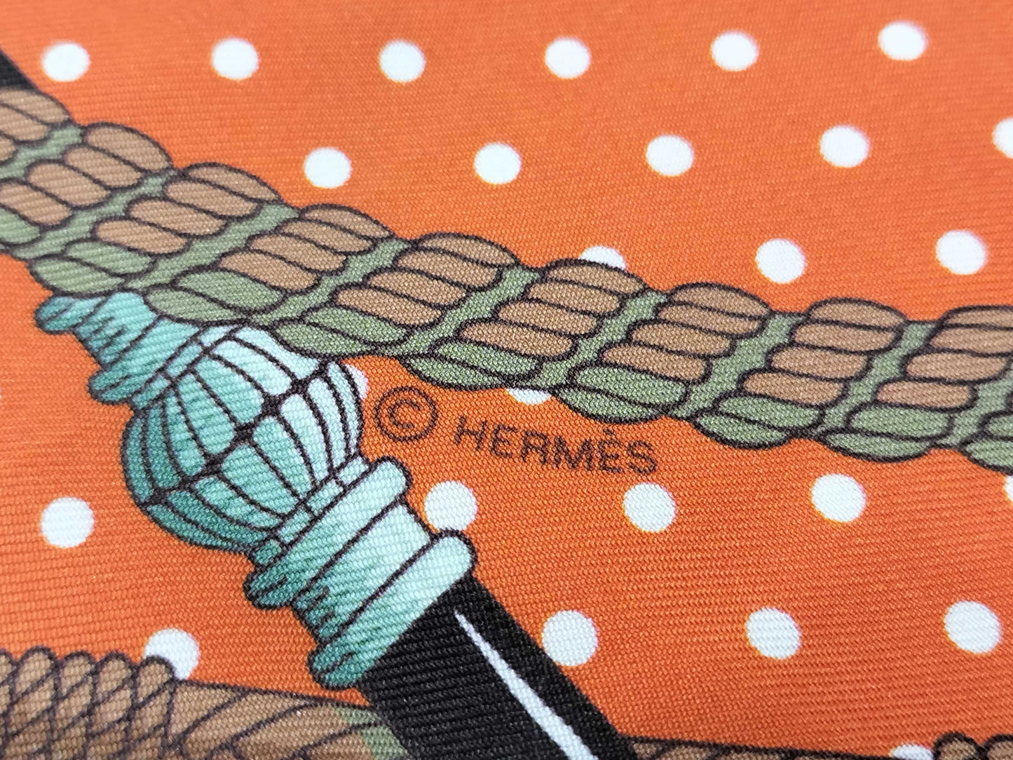 HERMES Silk Maxi Twilly with tag Other accessories