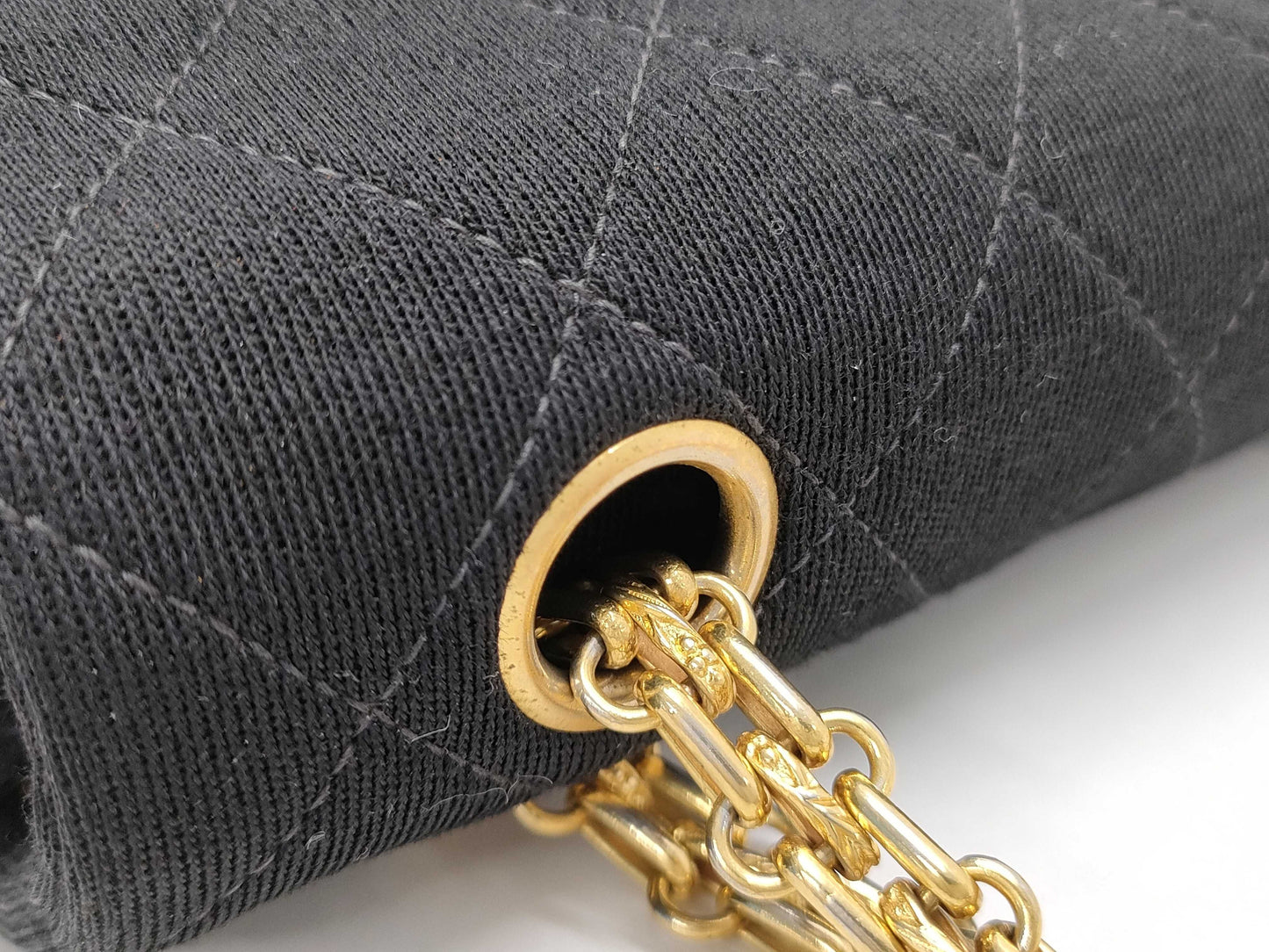 CHANEL Double Flap 23 Cotton 2.55 Chain Shoulder Bag, No. 2