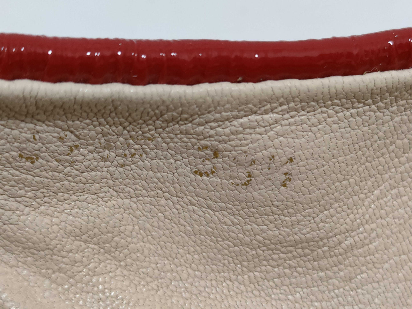 PRADA Prada enamel flat shoes red pumps