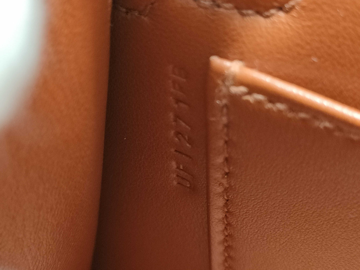 HERMES Kelly Mini II Cuivre Shoulder Bag with P hardware, Chevre U stamp, and protective seal