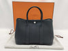 HERMES Garden Party TPM Negonda Handbag in Black with Silver Hardware and B Stamp