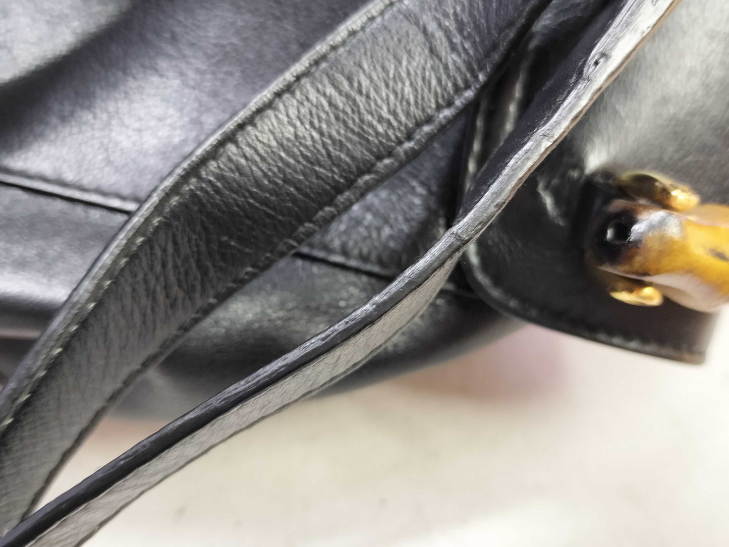 GUCCI Bamboo Backpack Black