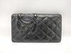 CHANEL Cambon Bifold Wallet with Coco Mark Patent, Black and Pink, 14th Series