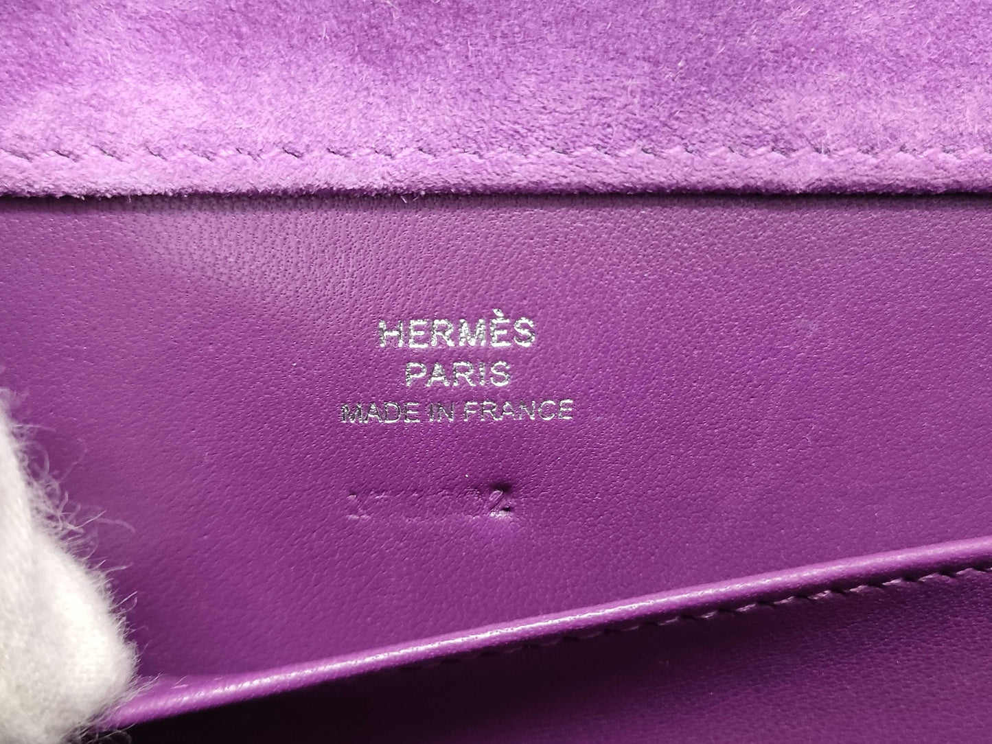 HERMES Constance Mini Dobris Anemone Shoulder Bag with Silver Hardware and Z Stamp