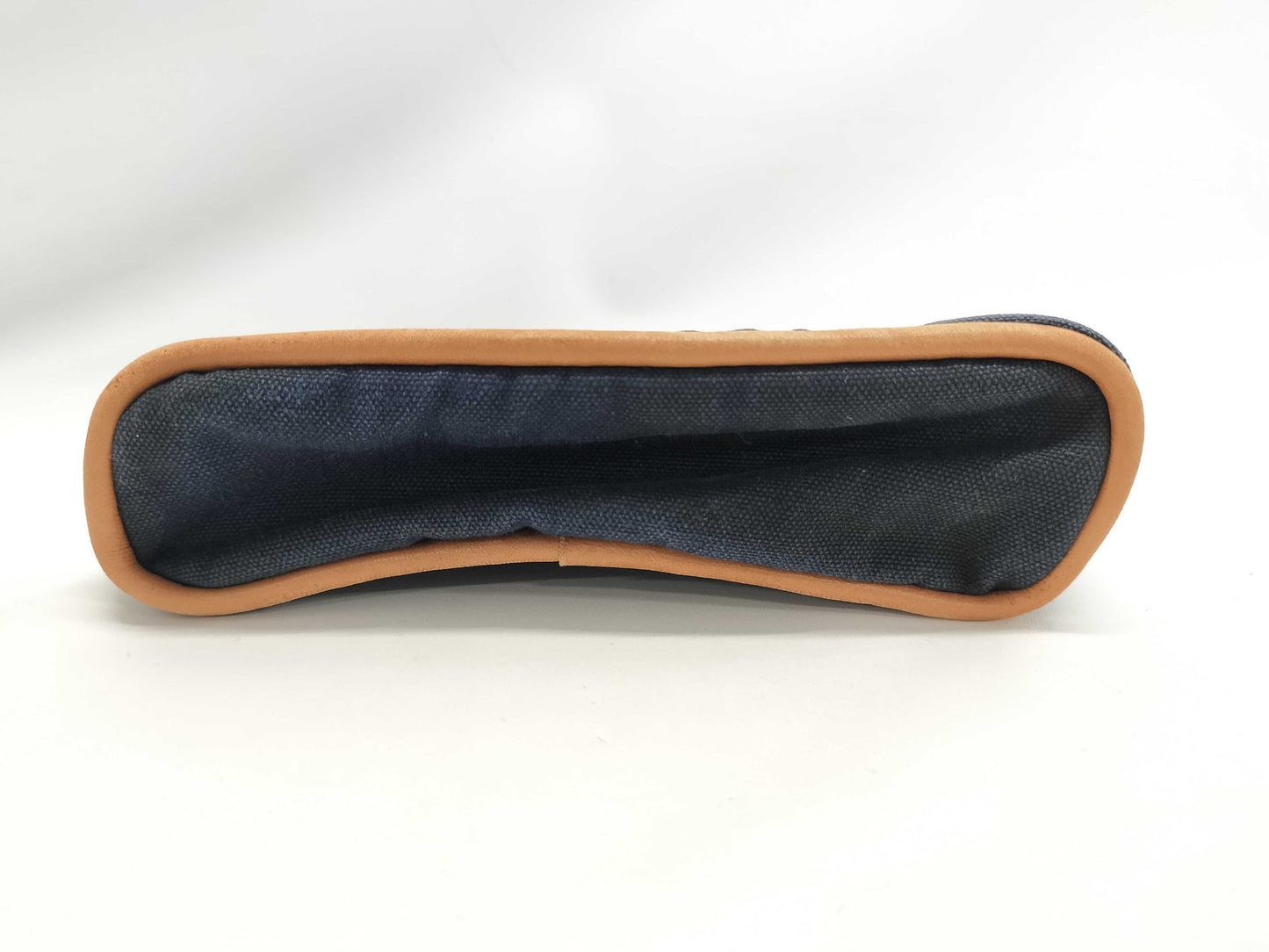 HERMES Bolide Pouch Mini Mini 15 Canvas Leather Navy Pouch