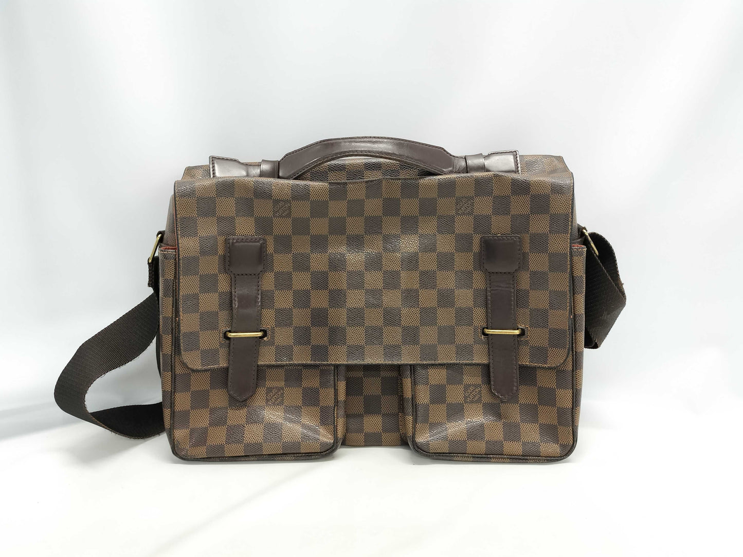 LOUIS VUITTON Damier Ebene Broadway Shoulder Bag N42270/TH0012
