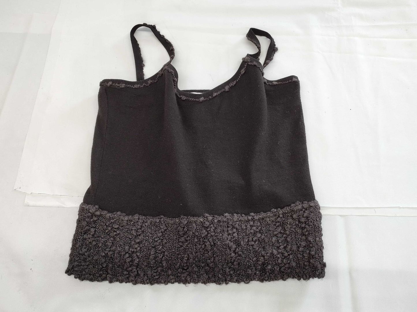 Dior Christian Dior Camisole Knit Black Size 38 Tops