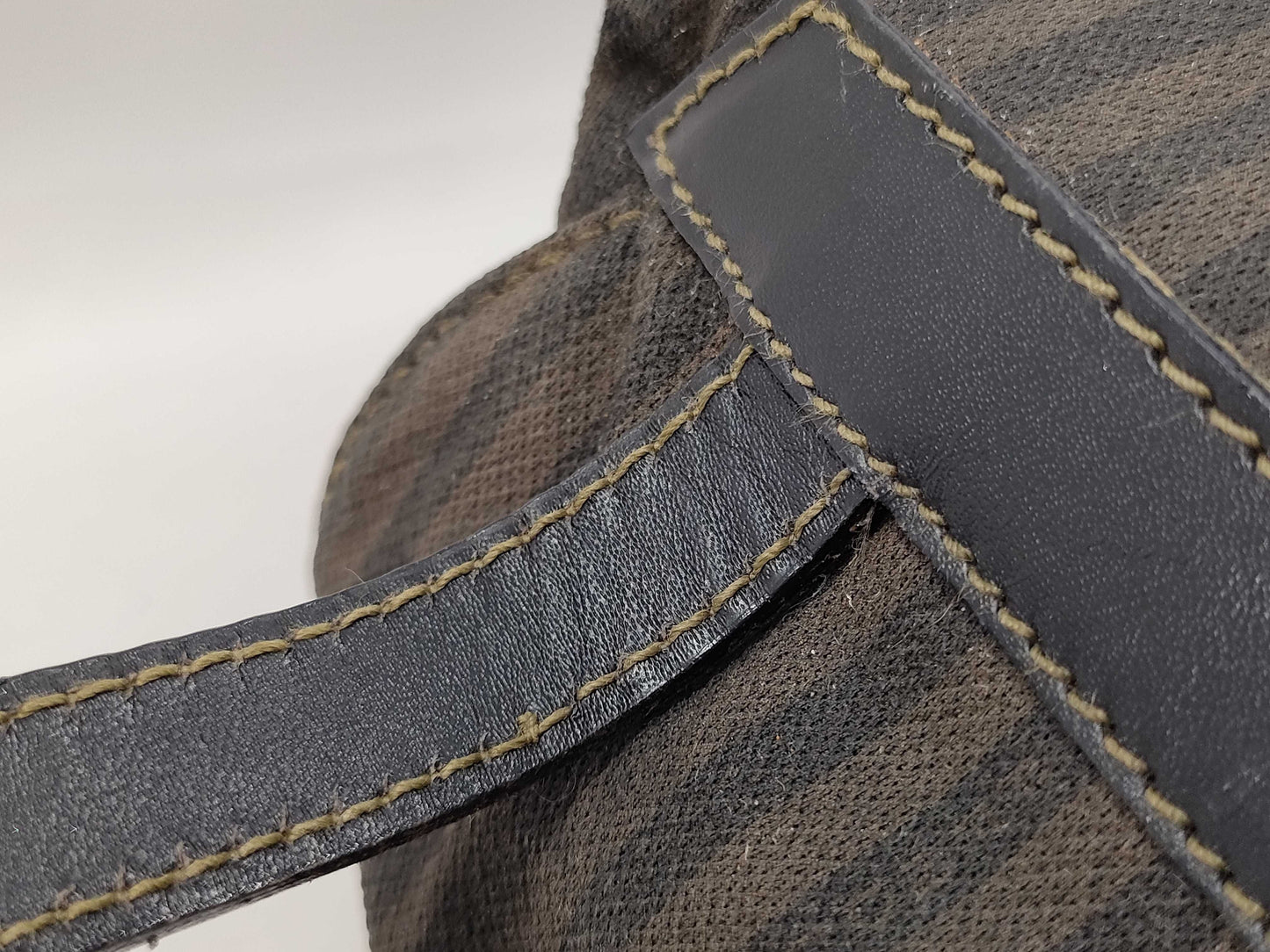 FENDI Mini Drawcord Striped Backpack
