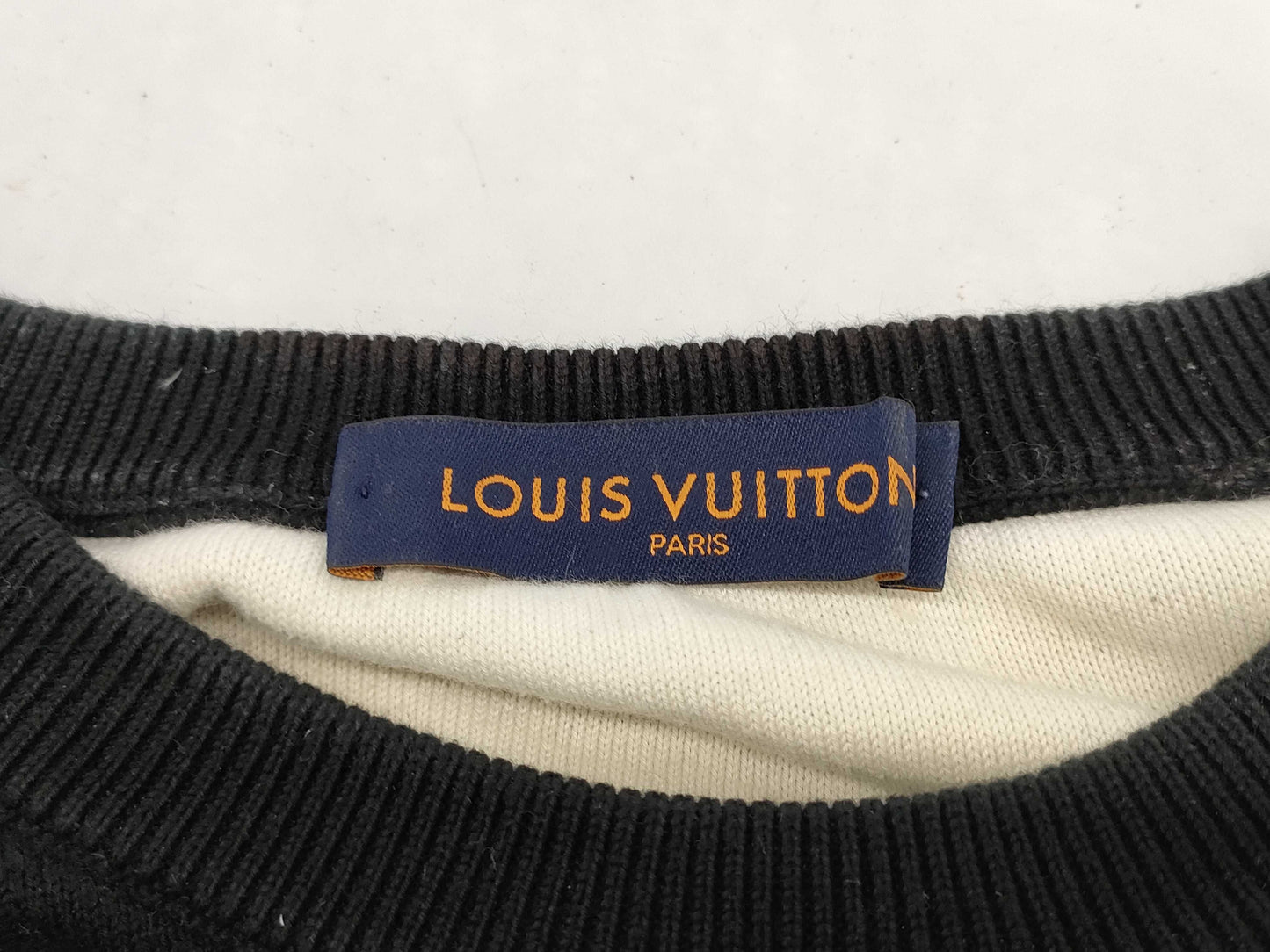 LOUIS VUITTON Knit Sweater Monogram Gradient Black M Tops