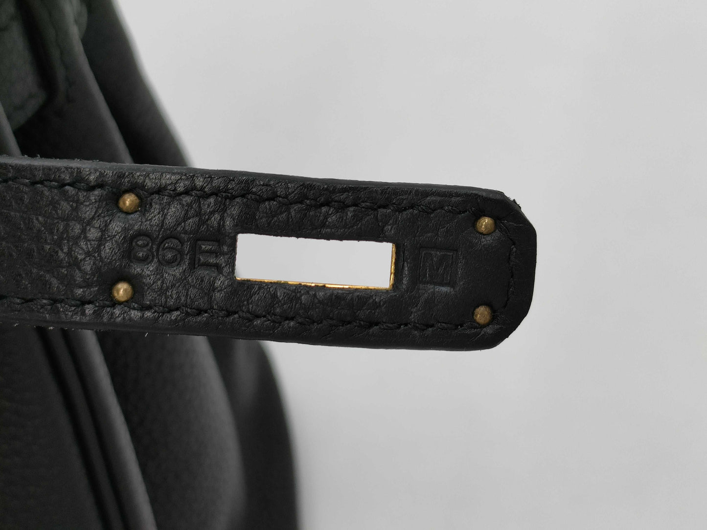 HERMES Birkin 30 Togo Black M Handbag