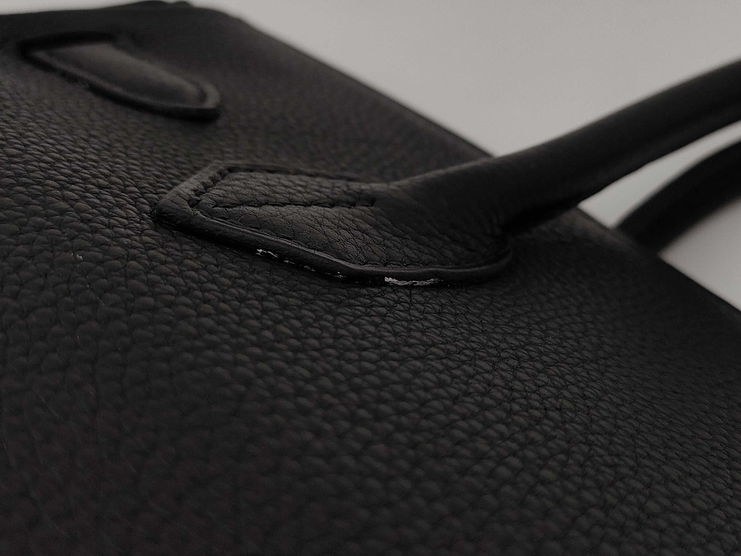 HERMES Birkin 30 Togo Black M Handbag