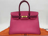 HERMES Birkin 30 Personal Order Epson Pink □R Handbag