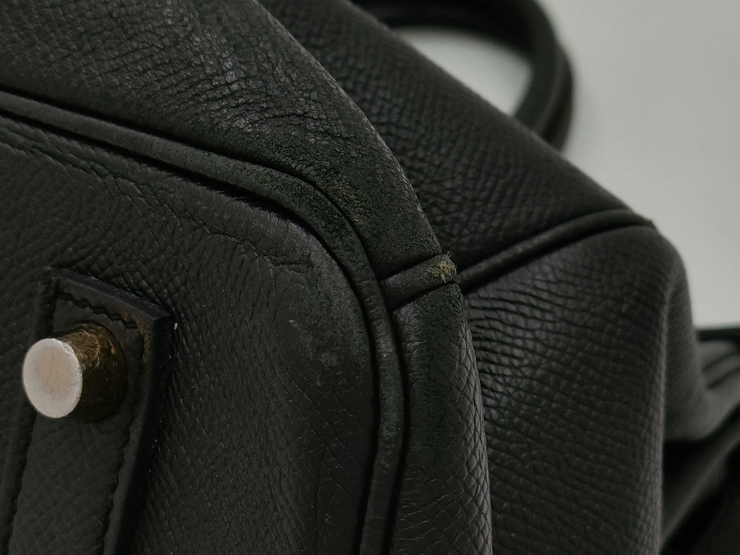 HERMES Birkin 35 Epsom Black F Handbag