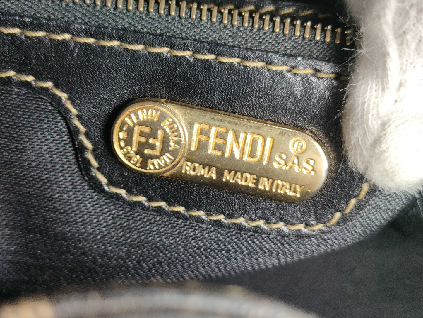 FENDI Pecan Pattern Fendi Pecan PVC Backpack