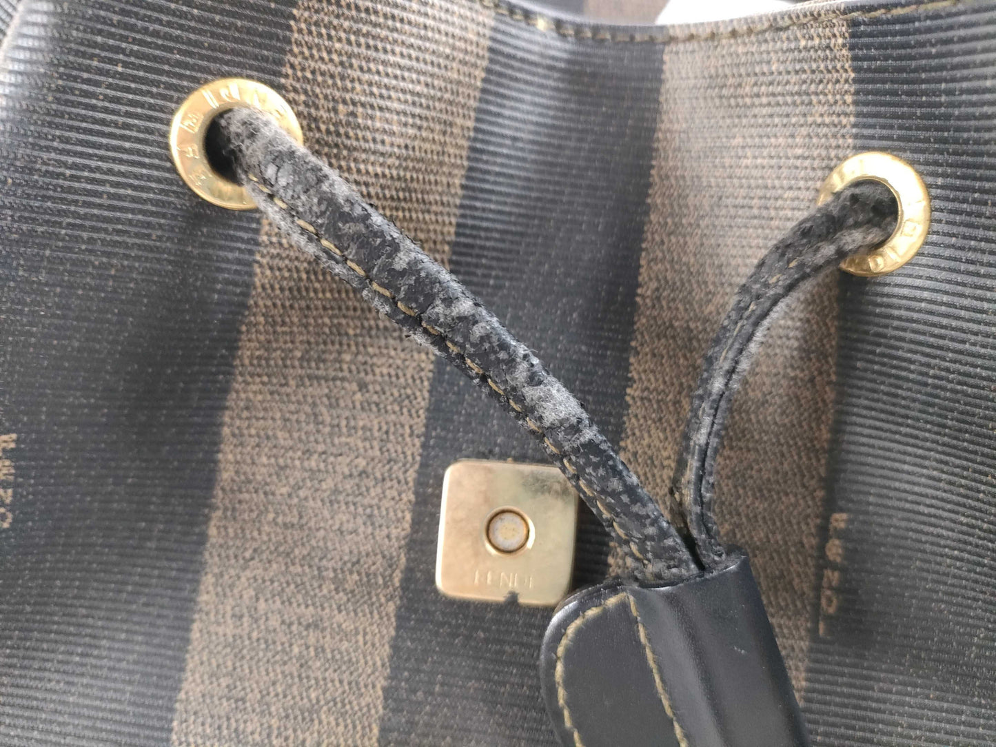 FENDI Pecan Pattern Fendi Pecan PVC Backpack