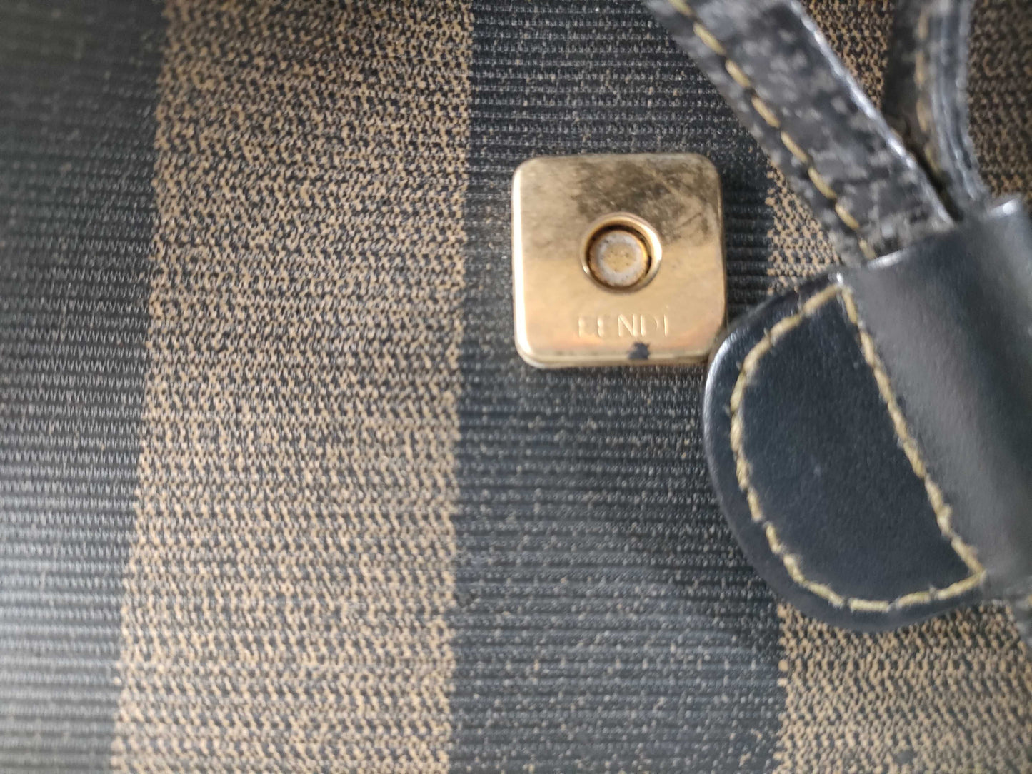 FENDI Pecan Pattern Fendi Pecan PVC Backpack