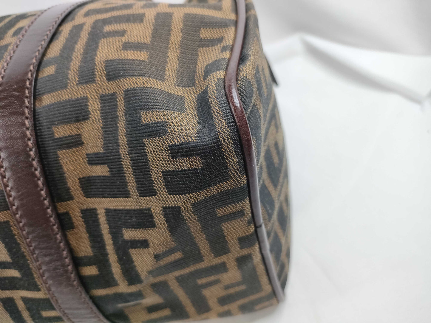 FENDI Zucca pattern mini Boston bag handbag