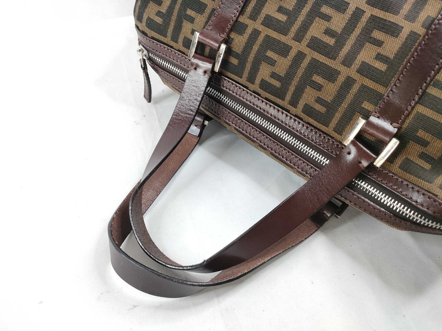 FENDI Zucca pattern mini Boston bag handbag