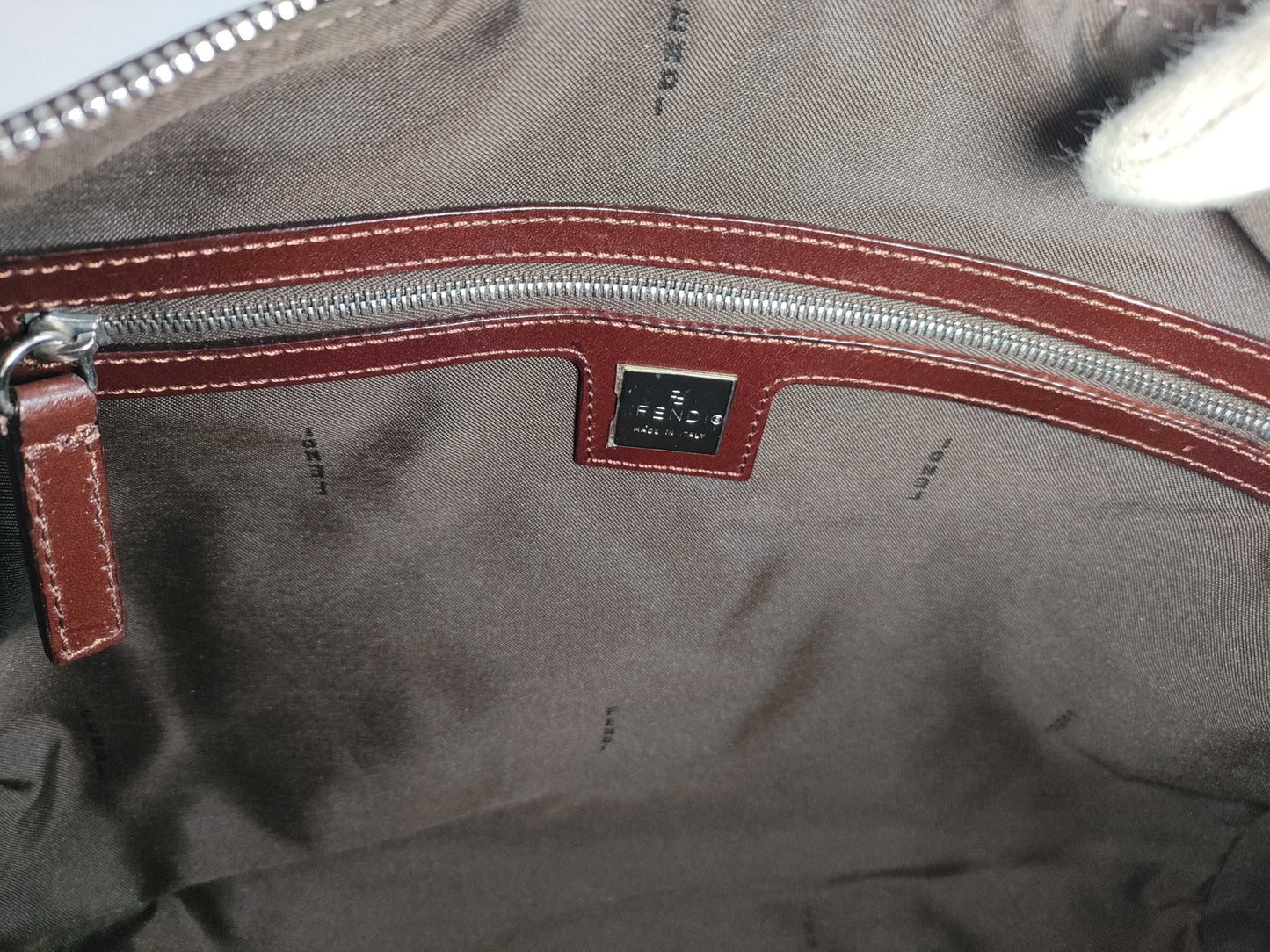 FENDI Zucca pattern mini Boston bag handbag