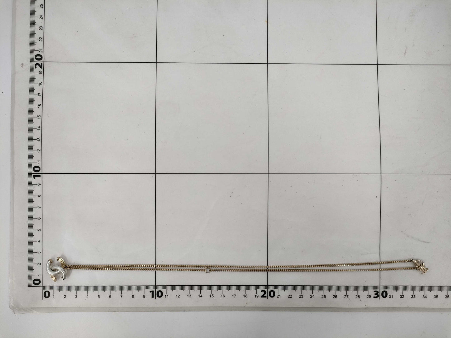 CHANEL Coco Mark Necklace Gold A17 P Necklace