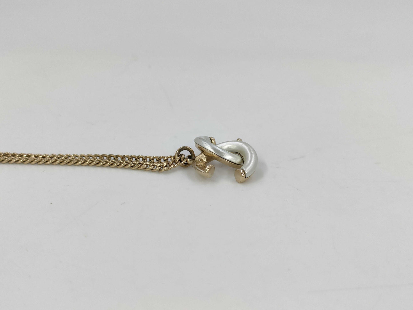 CHANEL Coco Mark Necklace Gold A17 P Necklace