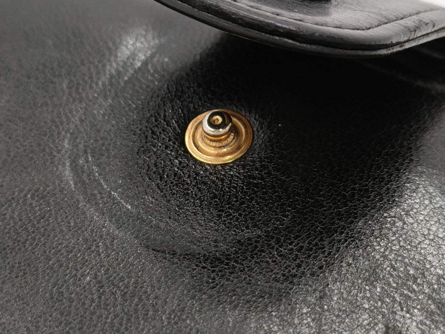CHANEL Coco Mark Double Flap Long Wallet Black