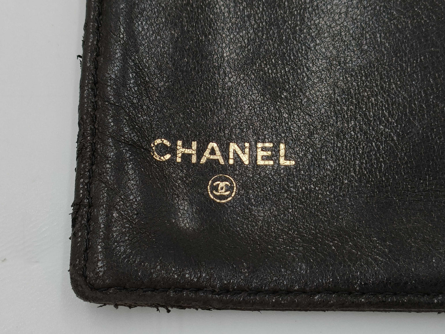 CHANEL Coco Mark Double Flap Long Wallet Black