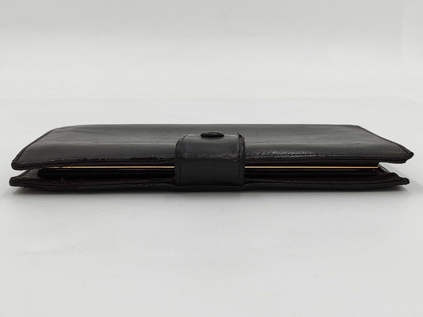 CHANEL Coco Mark Double Flap Long Wallet Black