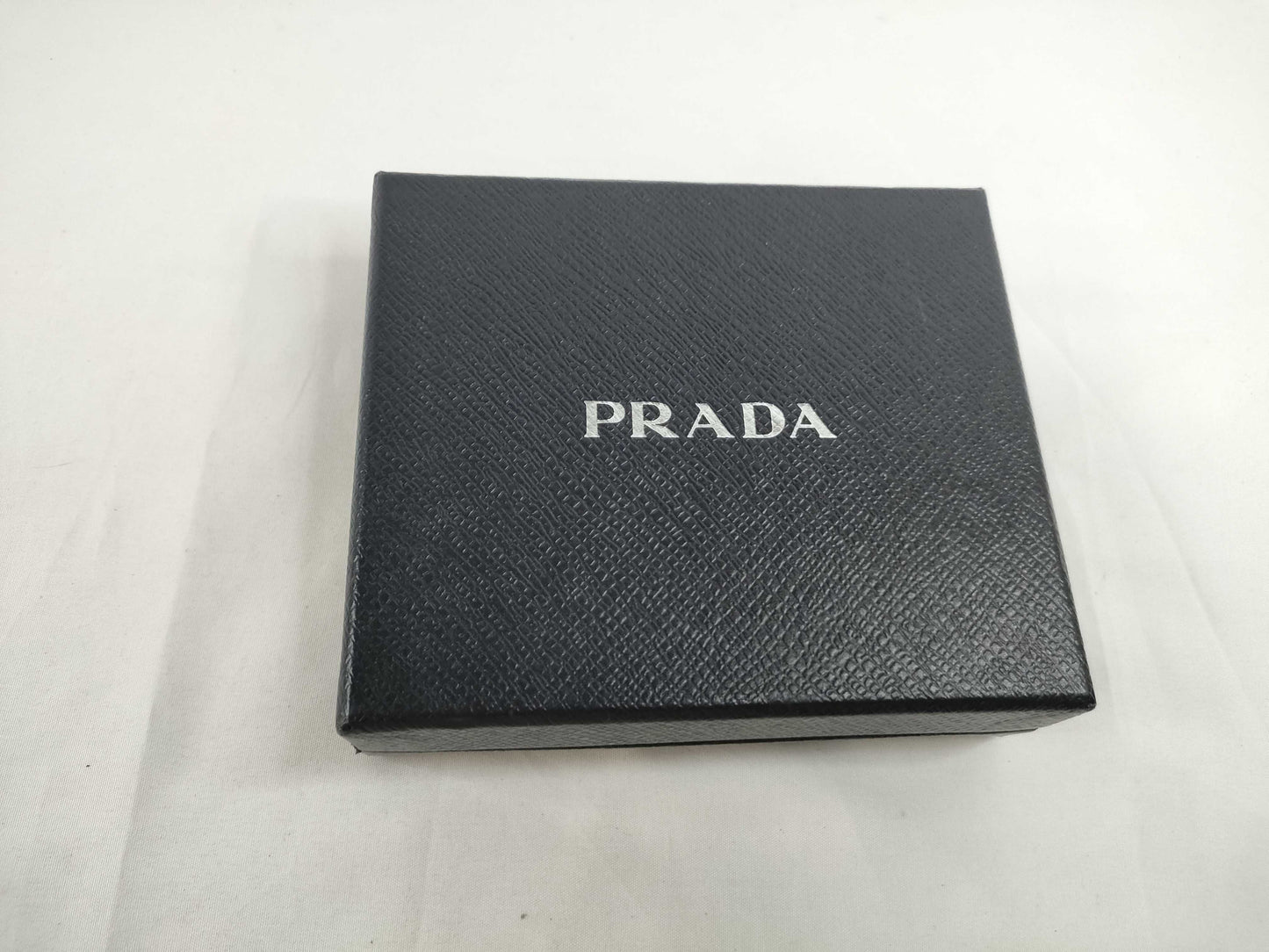 PRADA Saffiano Bi-fold Compact Wallet, Black