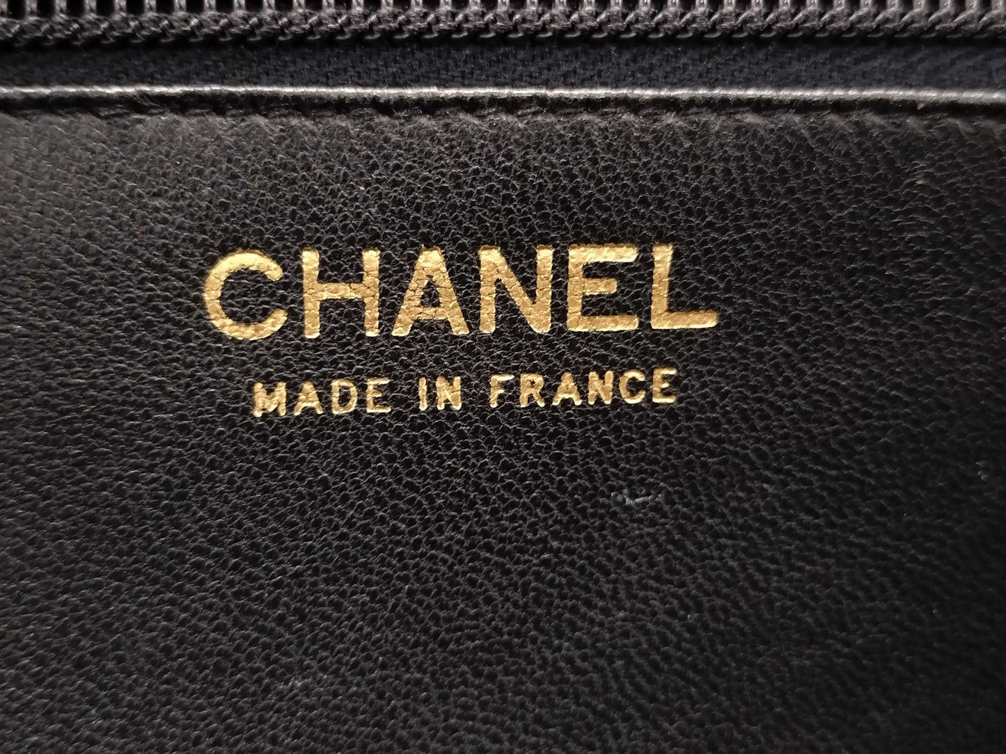 CHANEL Calfskin Push Lock Black Shoulder Bag