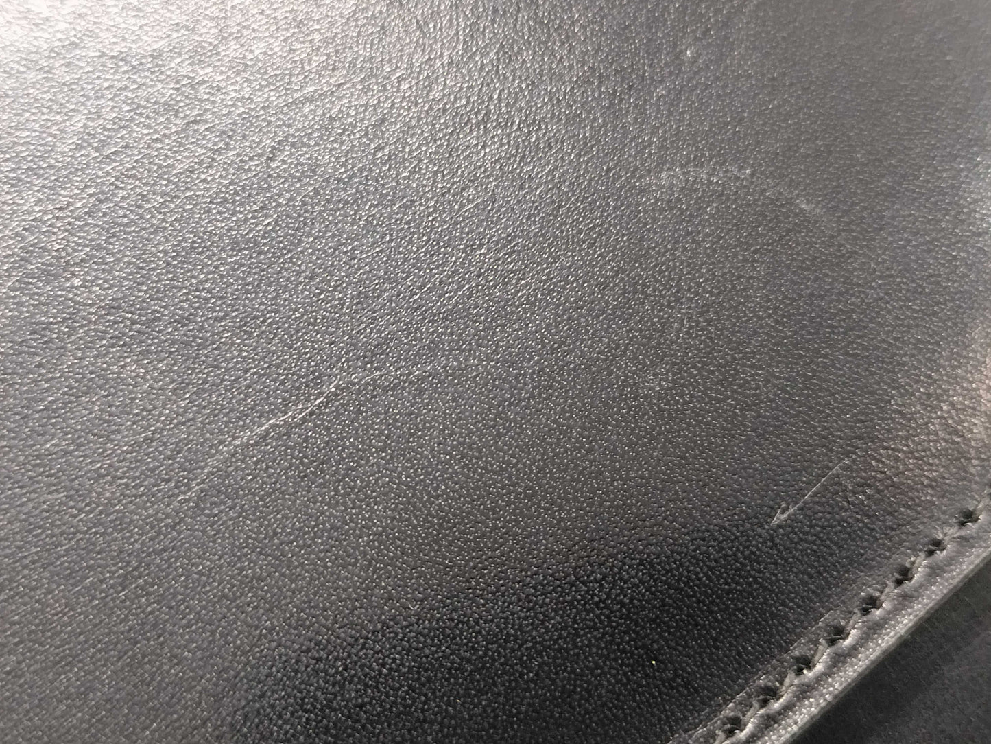 CHANEL Calfskin Push Lock Black Shoulder Bag