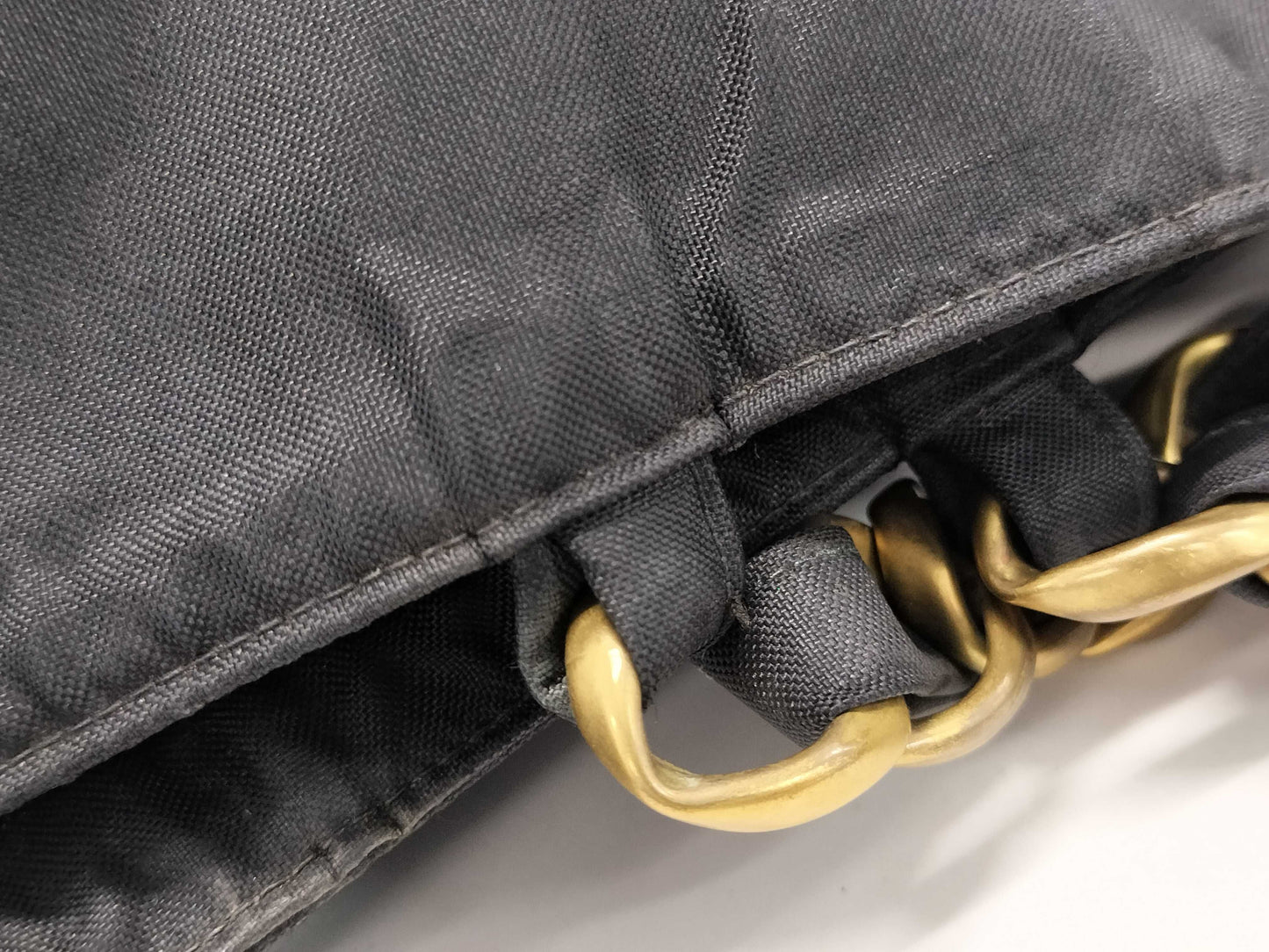 CHANEL Big Coco Mark Chain Black Tote Bag