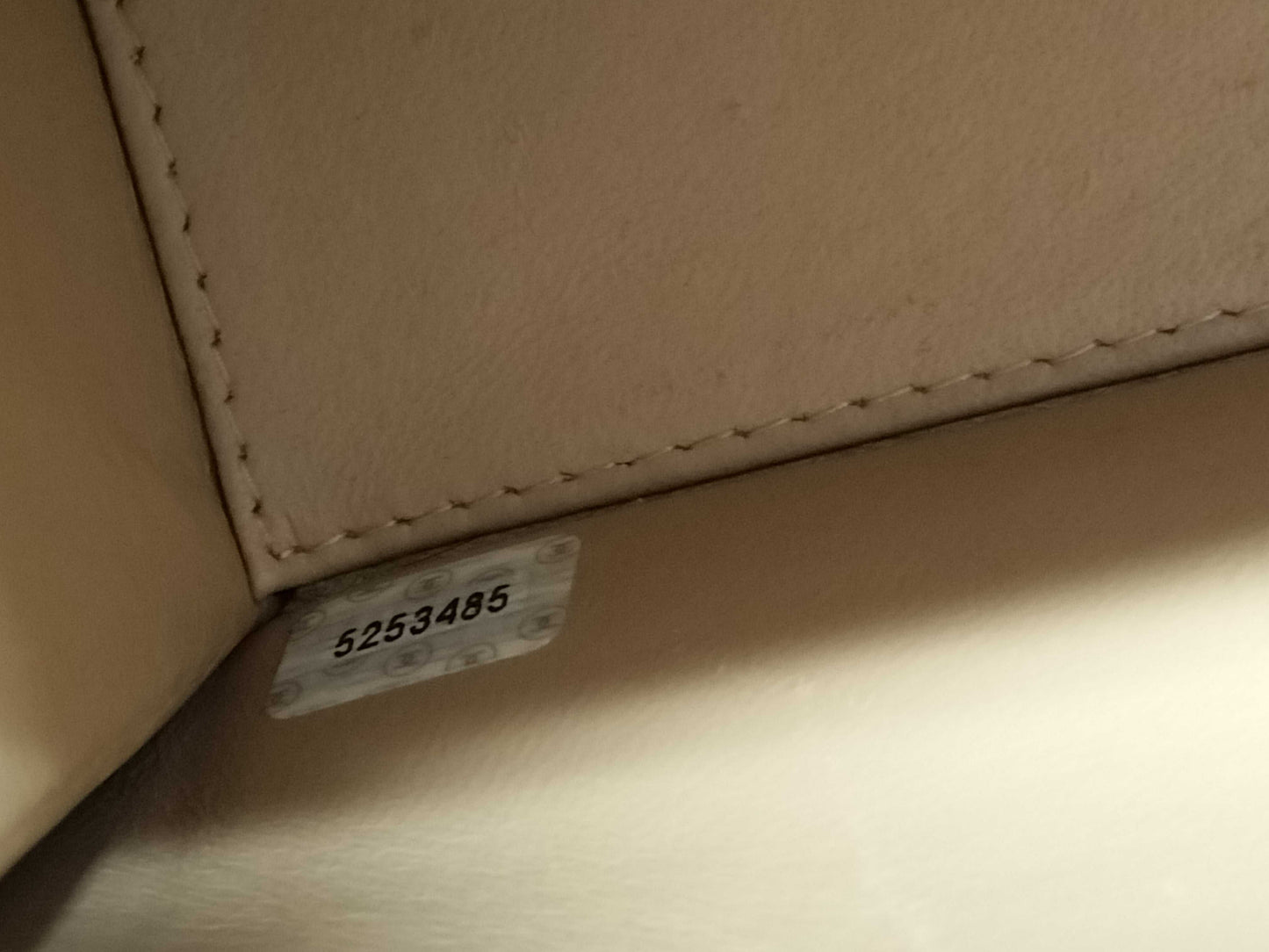 CHANEL Wild Stitch Beige Shoulder Bag