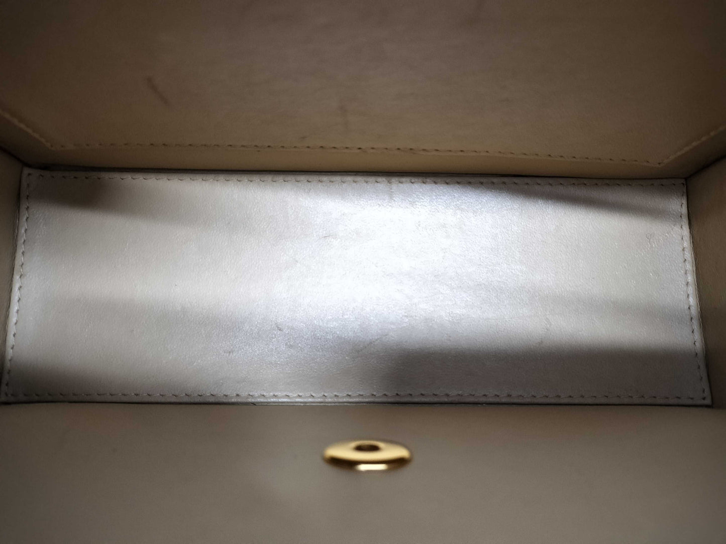 CHANEL Wild Stitch Beige Shoulder Bag