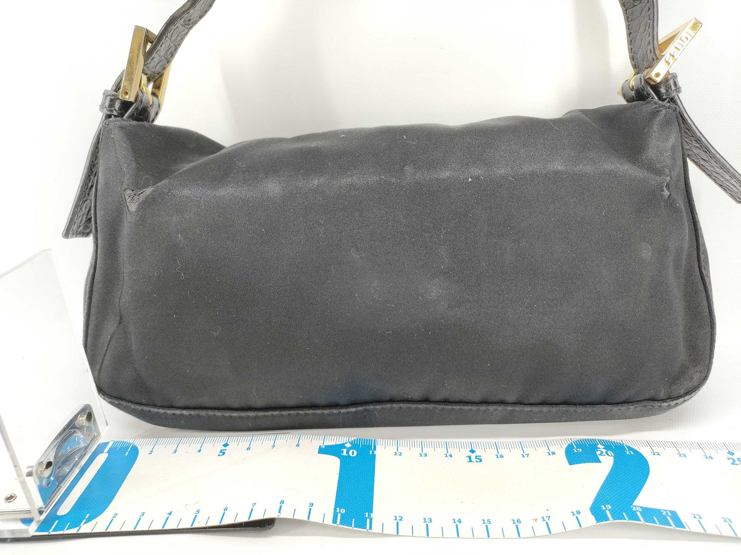 FENDI Mamma Rhinestone Embroidered Floral Crocodile Mamma Bucket Handbag