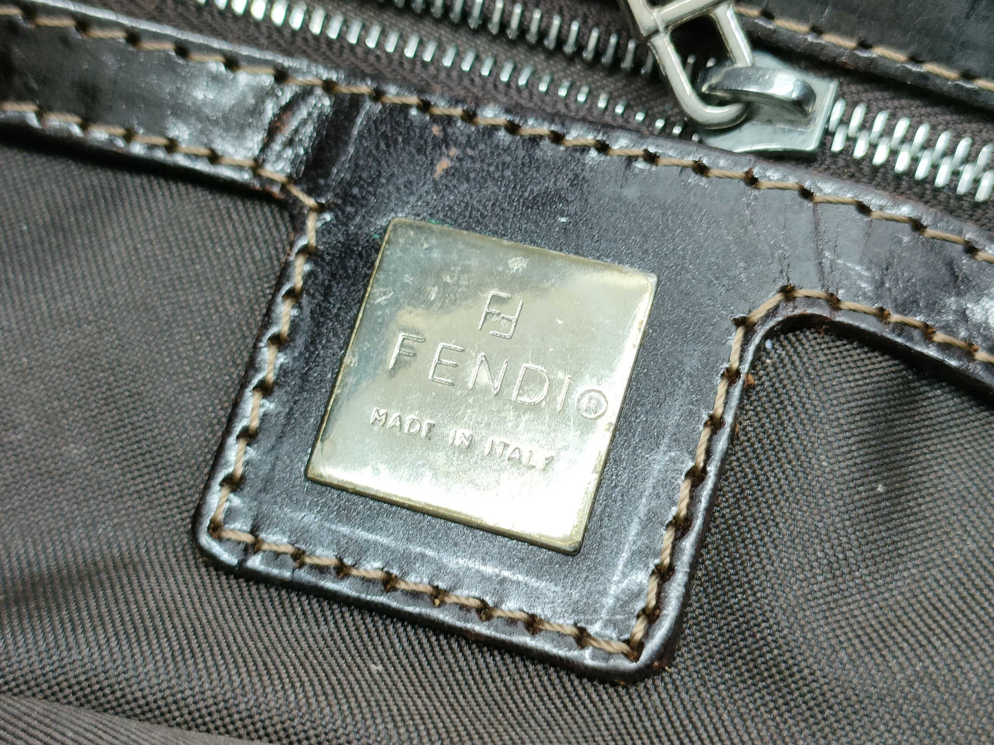FENDI Mamma Beaded Bijou Mamma Bucket Handbag