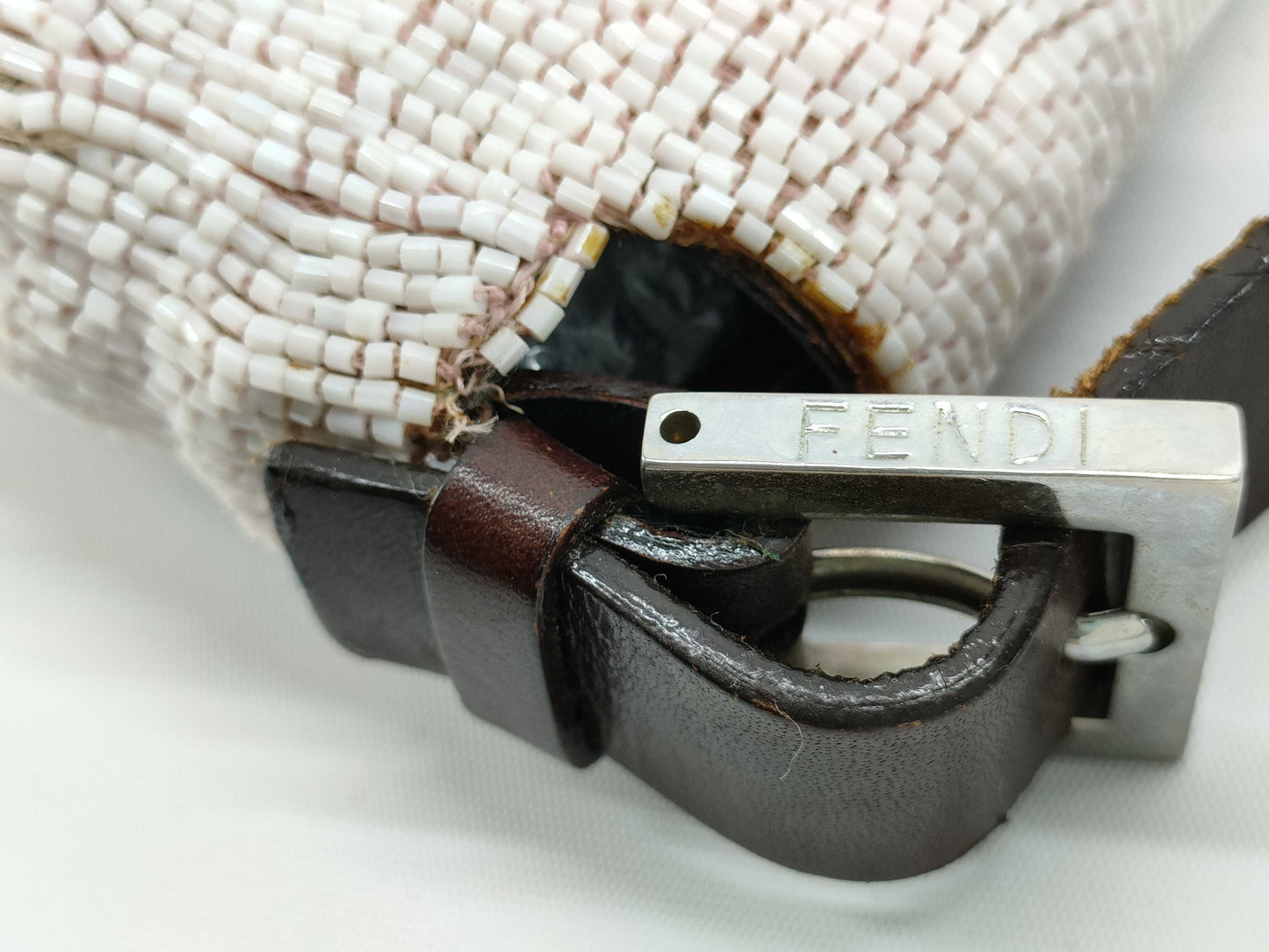 FENDI Mamma Beaded Bijou Mamma Bucket Handbag