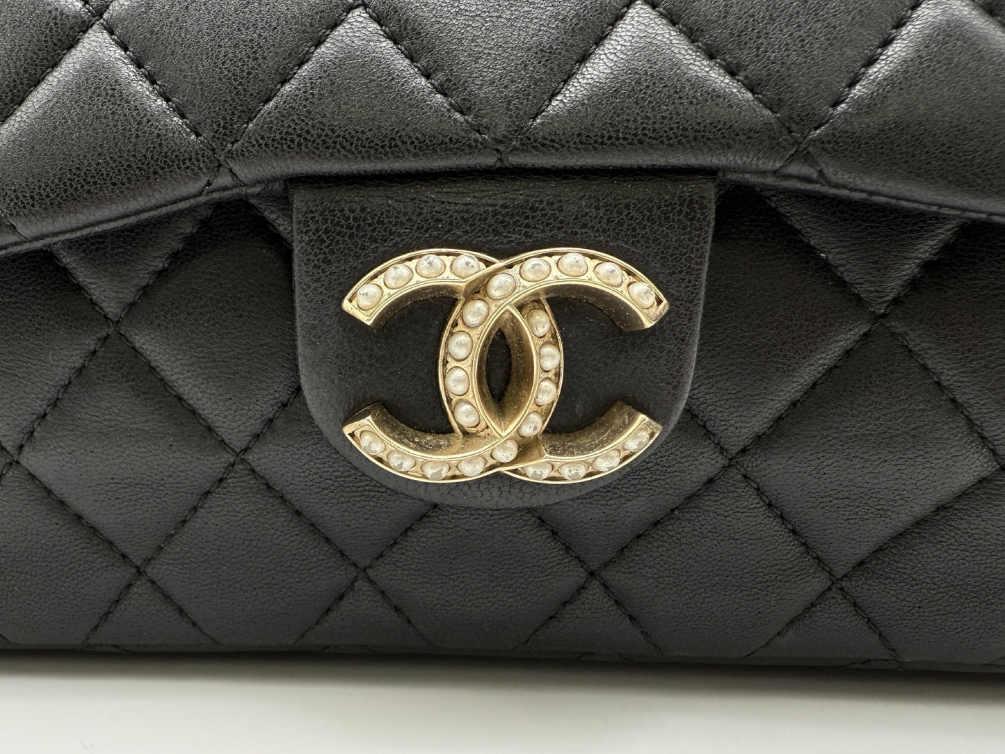 CHANEL Matelasse Chain Shoulder Bag, Lambskin, Westminster, 20s, with Warranty Seal, W24.5cm