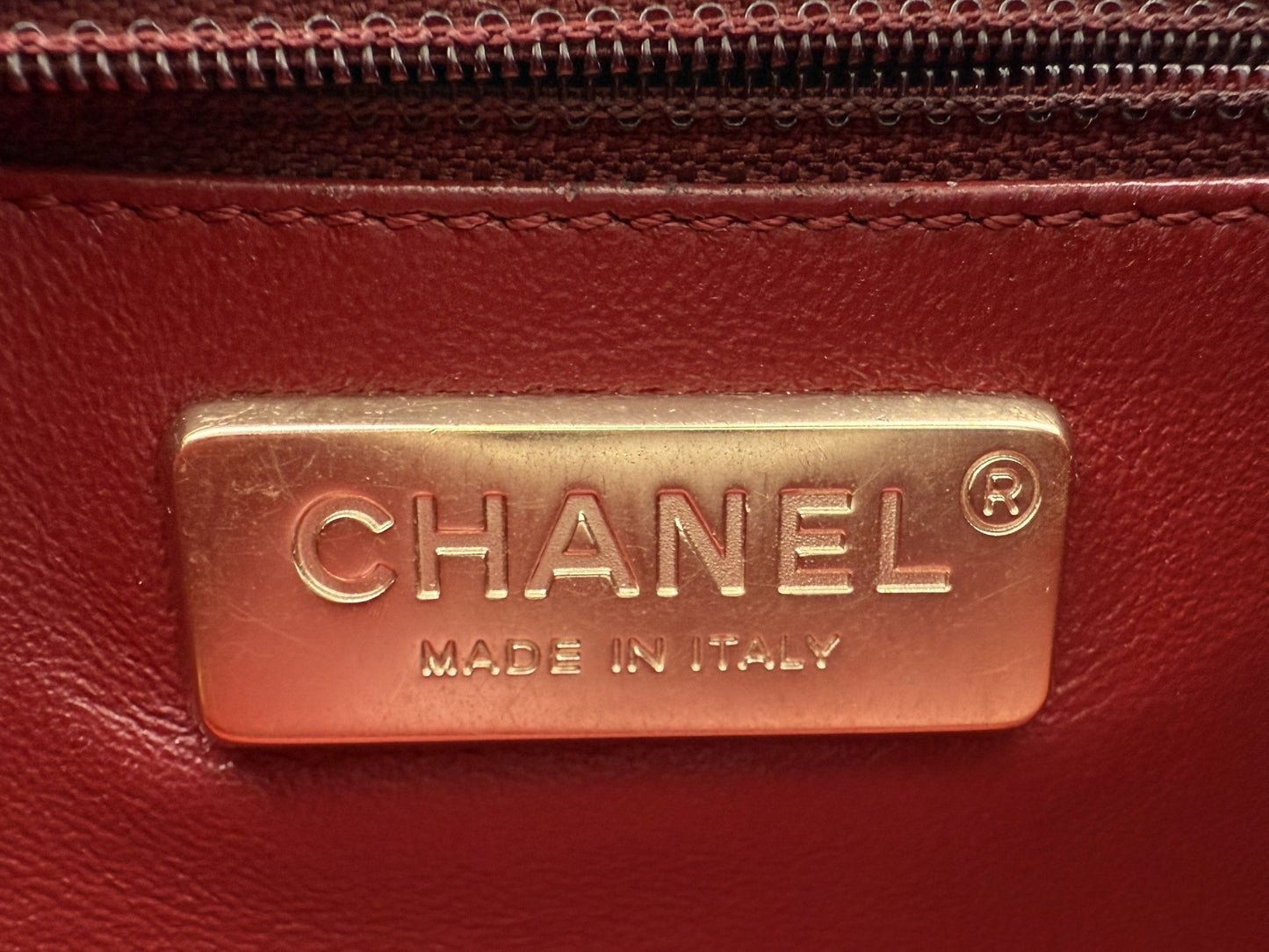 CHANEL Matelasse Chain Shoulder Bag, Lambskin, Westminster, 20s, with Warranty Seal, W24.5cm