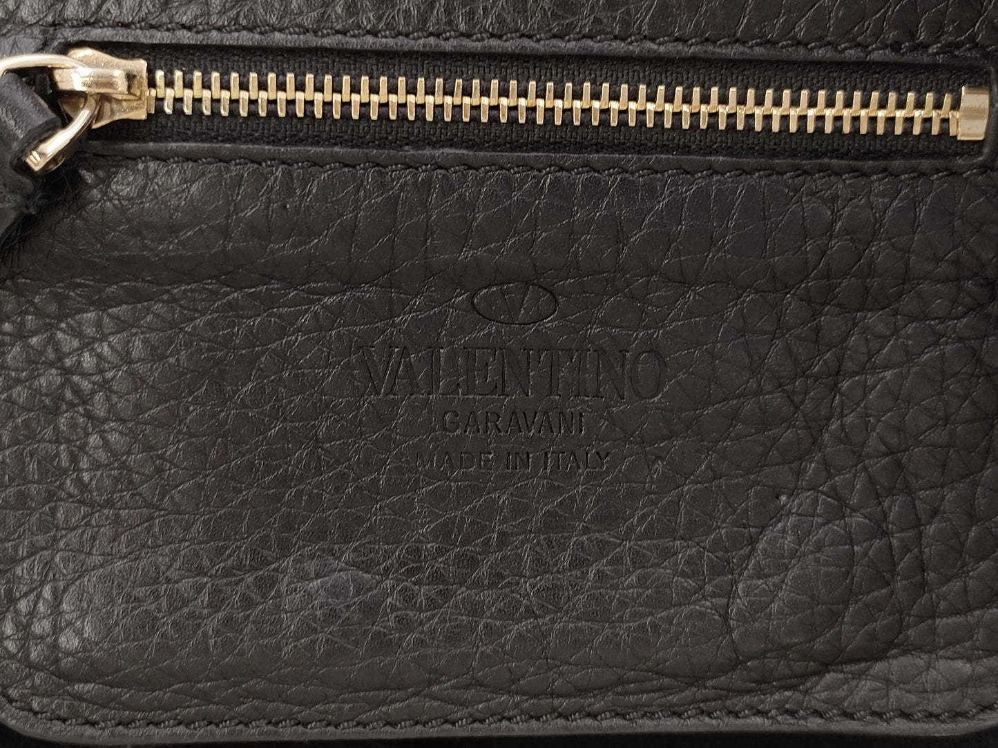 Valentino Garavani VALENTINO Garavani Rock Studs Leather Mini 2way bag Black bag