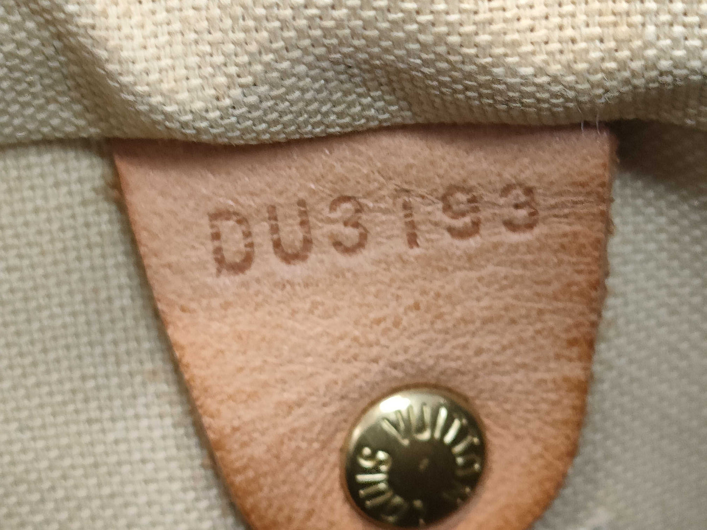 LOUIS VUITTON LV Damier Azur Speedy Bandouliere 25 Handbag