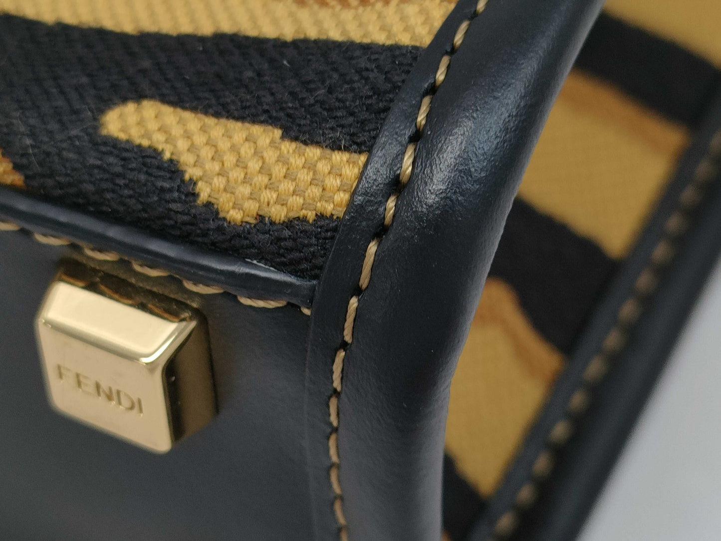 FENDI Sunshine Shopper Mini 2-Way Bag Tiger Handbag